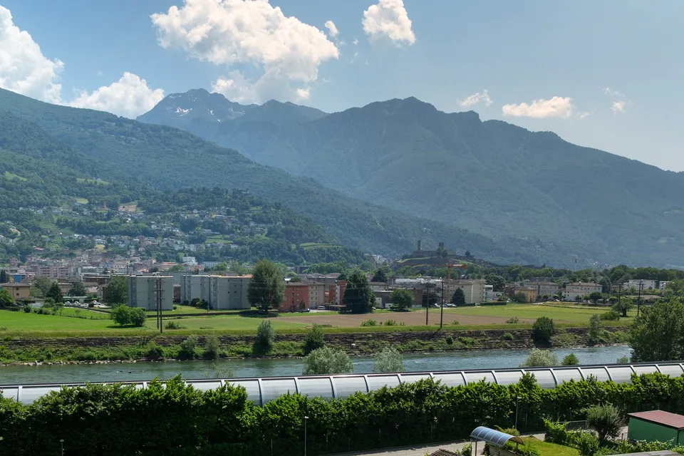 Grundstück mit Blick auf Bellinzona