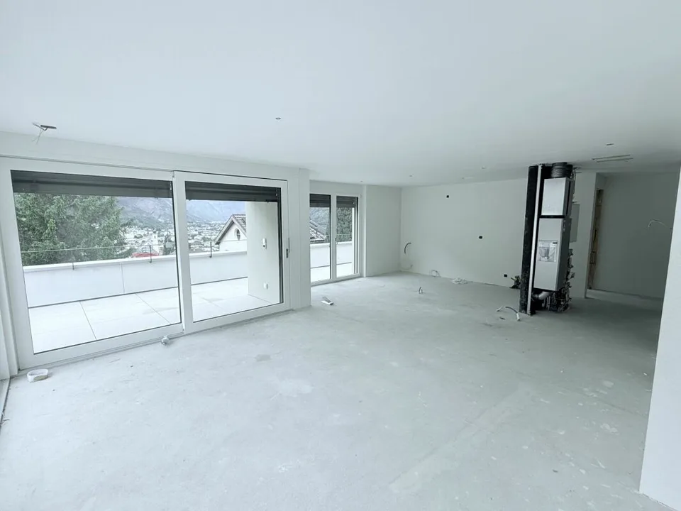 Appartement de toit unique avec vue panoramique alpine à Brig et grande terrasse ensoleillée – photo 9 sur 14