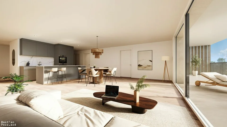 Magnifique attique de 100 m2 avec ensoleillement sud/ouest