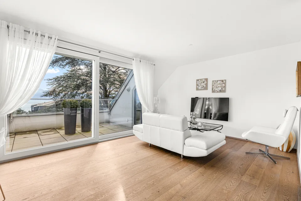 Duplex von Ausnahme mit Panoramablick auf den Genfer See!