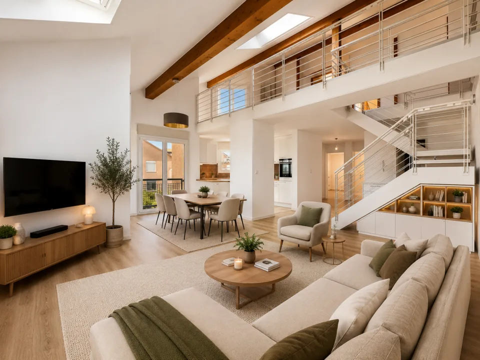 APPARTEMENT EN DUPLEX DE 6,5 PIECES DE 165 M2 AVEC BALCON