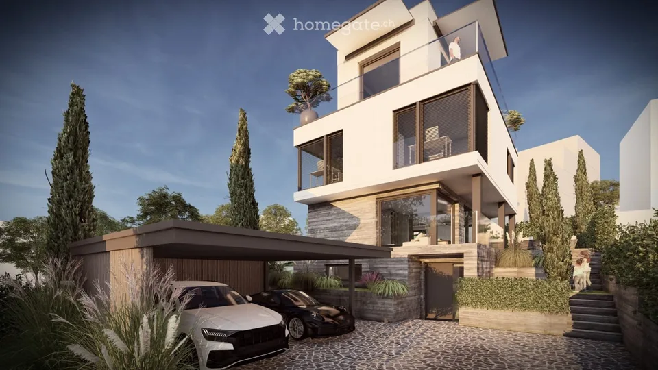 Exklusives, freistehendes 8.5-Zimmer-Einfamilienhaus an Toplage mit Aussicht in Binningen