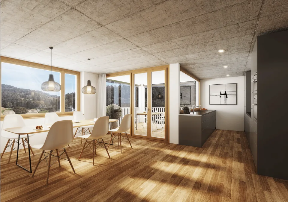 Moderne 4.5-Zimmer-Wohnung in ruhiger Lage in Heimberg