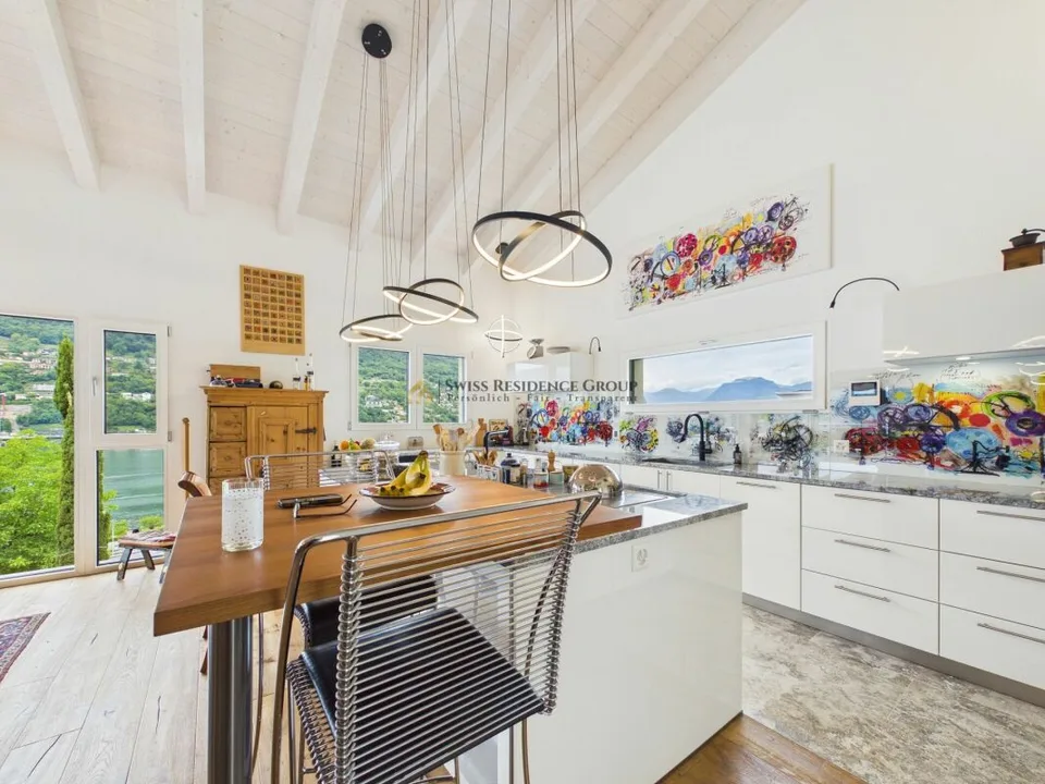 Prestigöse moderne Villa mit privatem Spa und Seeblick in Brusino Arsizio