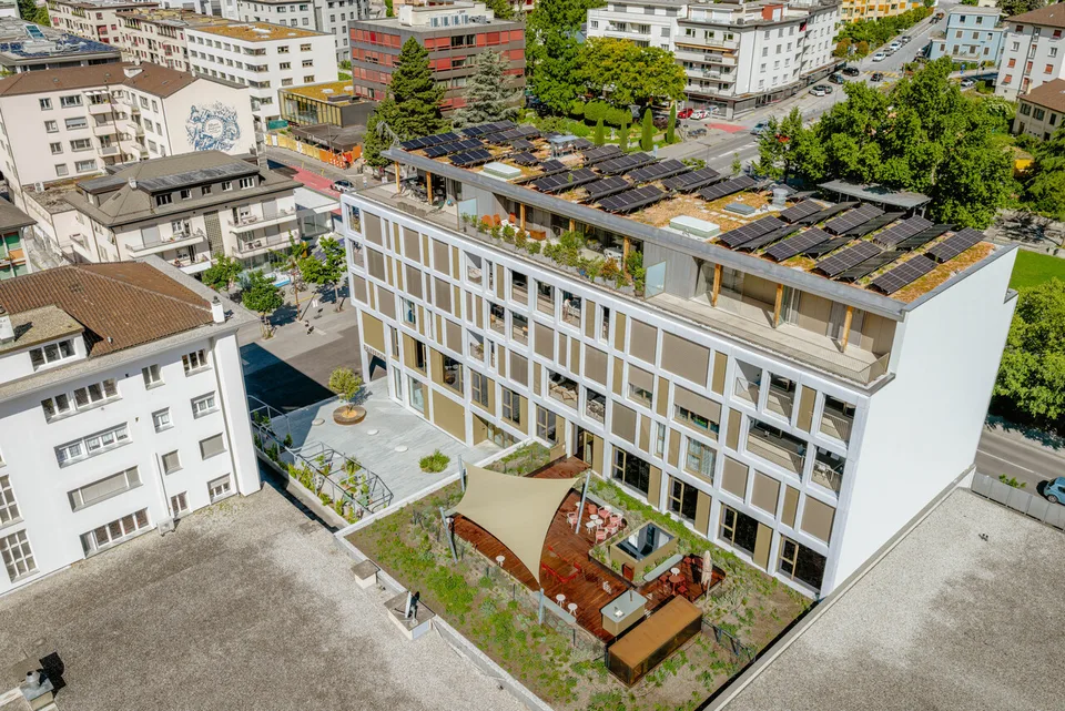 Außergewöhnliches Dachgeschoss von 4.5 Zimmern im Stadtzentrum von Sierre