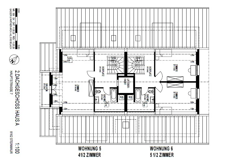 Appartamento mansardato moderno di 5,5 locali con balcone a Steinmaur
