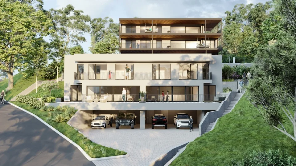 DIE TERRASSEN DES SCHLOSSES — NUR 5 WOHNUNGEN, IN DER NÄHE VON MARLY