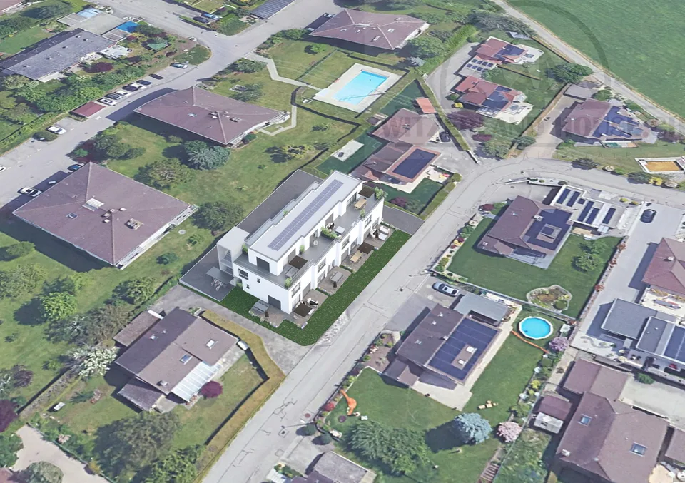 Magnifico attico di 2,5 locali con grande terrazza e vista a Givisiez