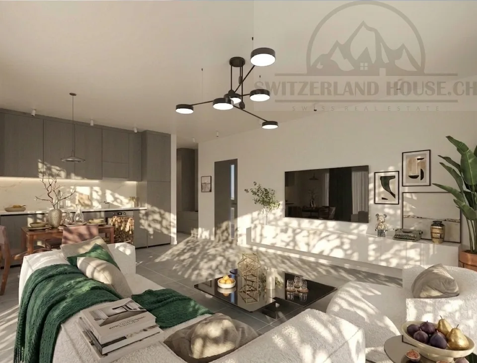 Magnifique Attikawohnung 2,5 Zimmer mit großer Terrasse und Blick in Givisiez – Foto 6 von 13