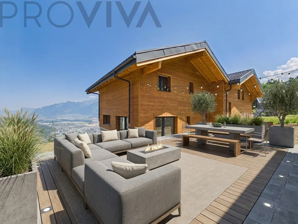 Haus B Choëx - Chalet di nuova costruzione con terrazza e flessibilità