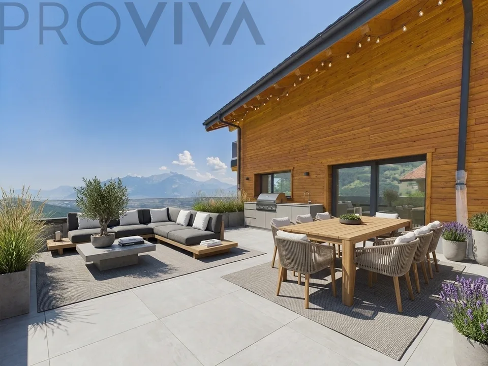 Haus B Choëx - Chalet di nuova costruzione con terrazza e flessibilità