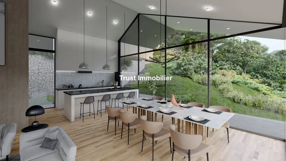 6013. Villa à construire à Glion