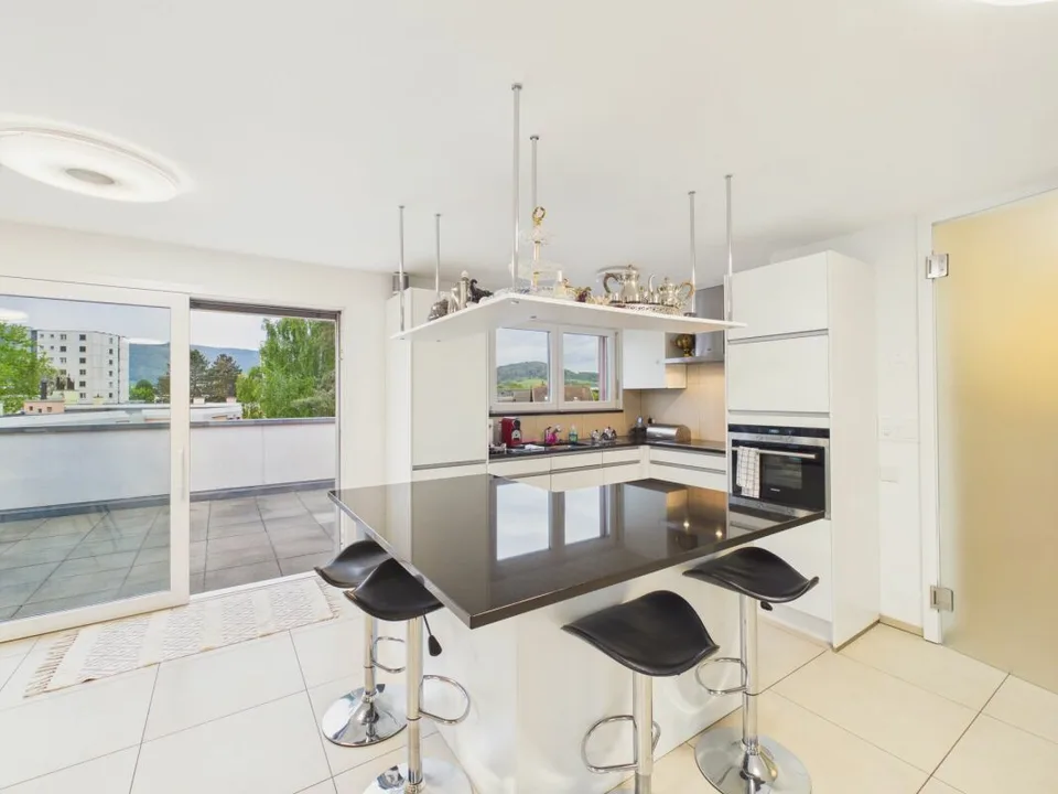 Moderne Penthouse-Wohnung mit Panorama-Terrasse in Delémont