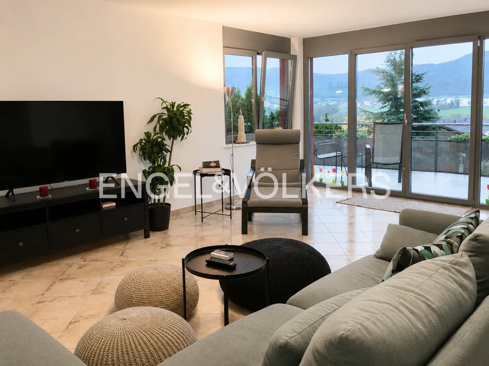 Energieeffizienz A+ Etagenwohnung mit Raum und Panoramabalkon