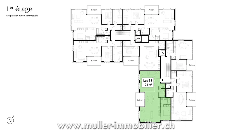 Schönes Familienapartment mit Balkon – Foto 7 von 13