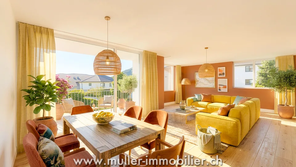 Bel appartement familial avec balcon