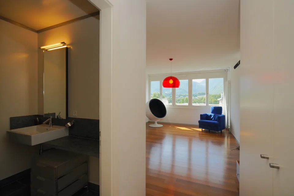 Splendido duplex in attico nel centro città di Sierre – foto 8 di 13