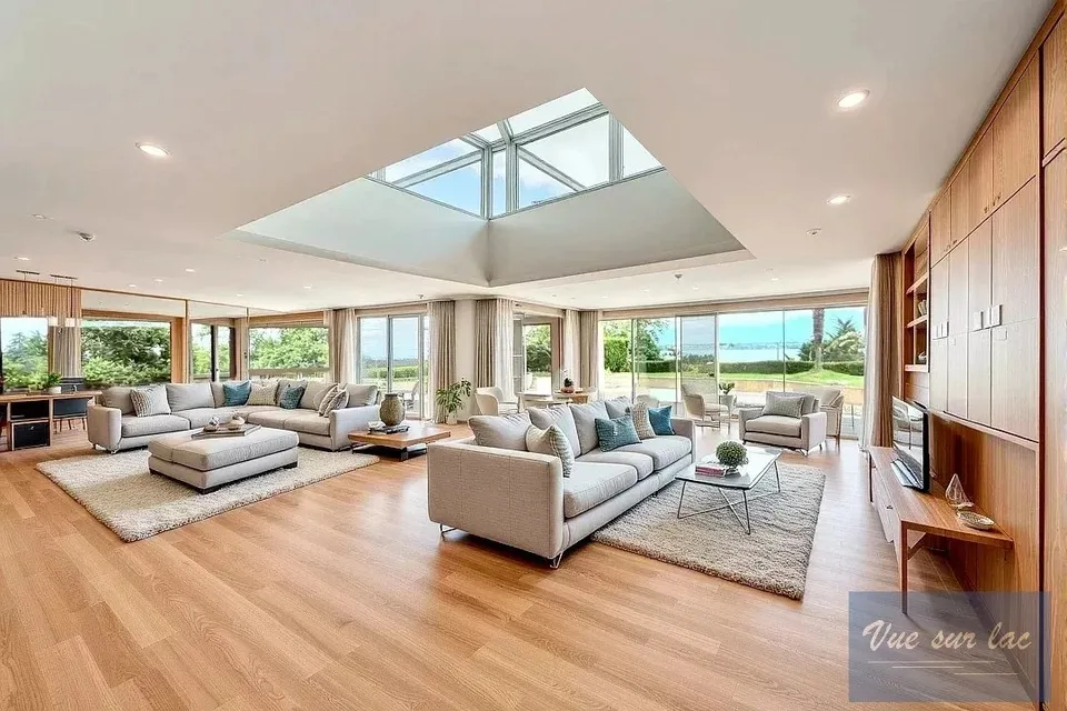 Penthouse de luxe à Tannay, vue sur le lac Leman et les Alpes
