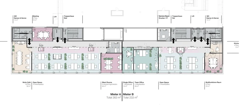 Ready-to-occupy office space within walking distance to Rotkreuz train station - flexibly designable