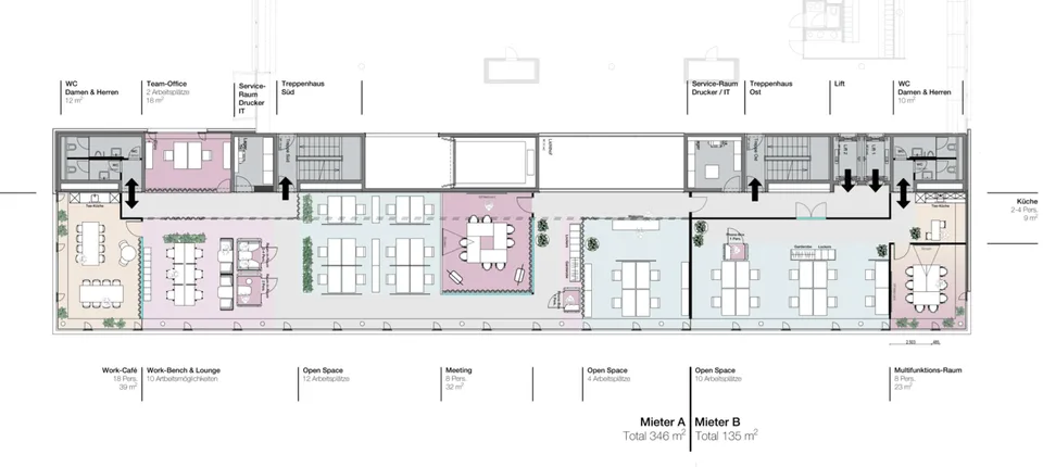 Ready-to-occupy office space within walking distance to Rotkreuz train station - flexibly designable