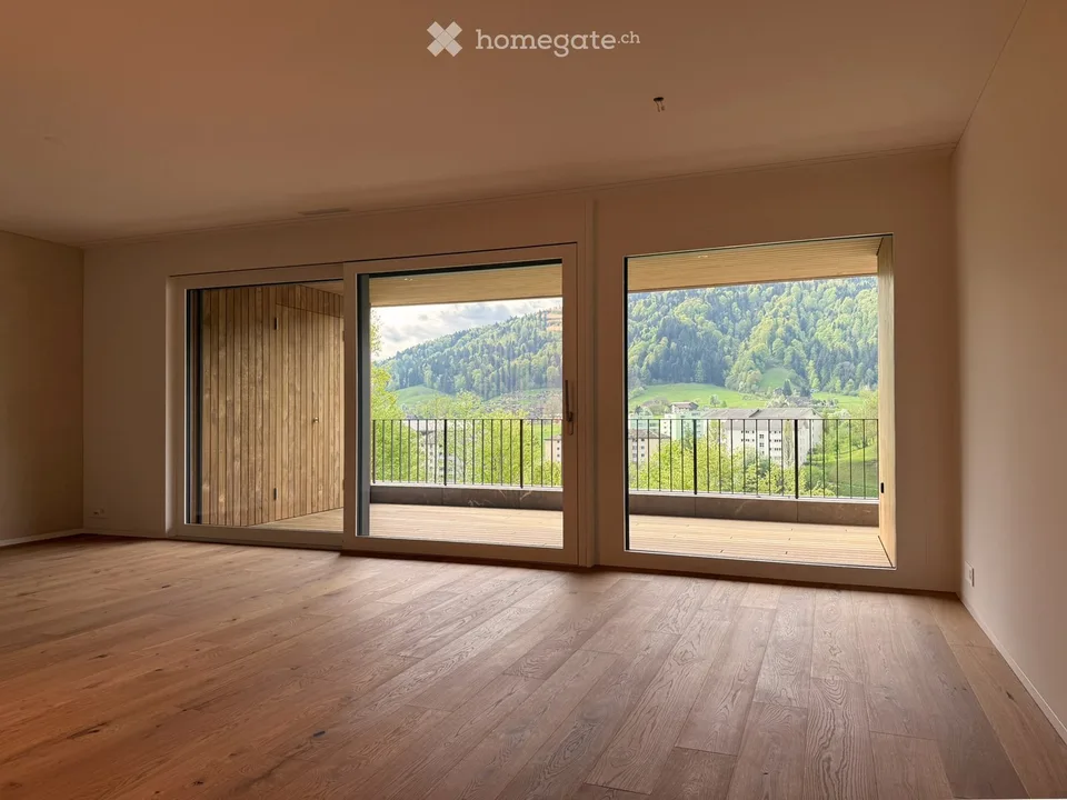 Appartamento mansardato moderno 3.5 locali con vista sulla montagna a Obernau