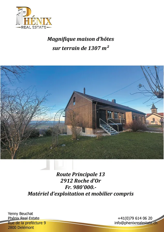 Magnifique maison individuelle de 7 pièces à Roche-d'Or