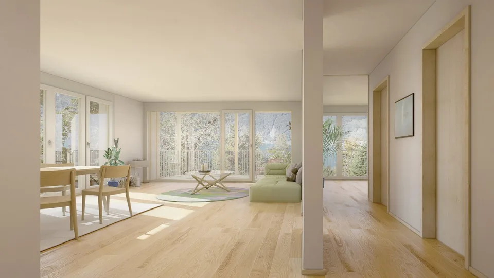 Appartamento di giardino nuovo con vista sulla montagna e parte del lago a Seelisberg – foto 14 di 14