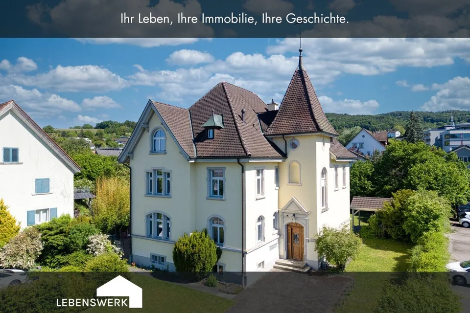 Schlossflair am Untersee. Historische Jugendstilvilla mit 3 Wohnungen