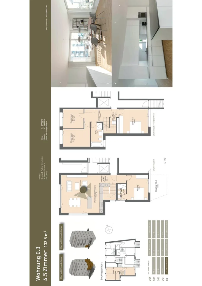 W03 - Moderne 5.5-Zi. Gartenwohnung, neben der Tramstation Riehen