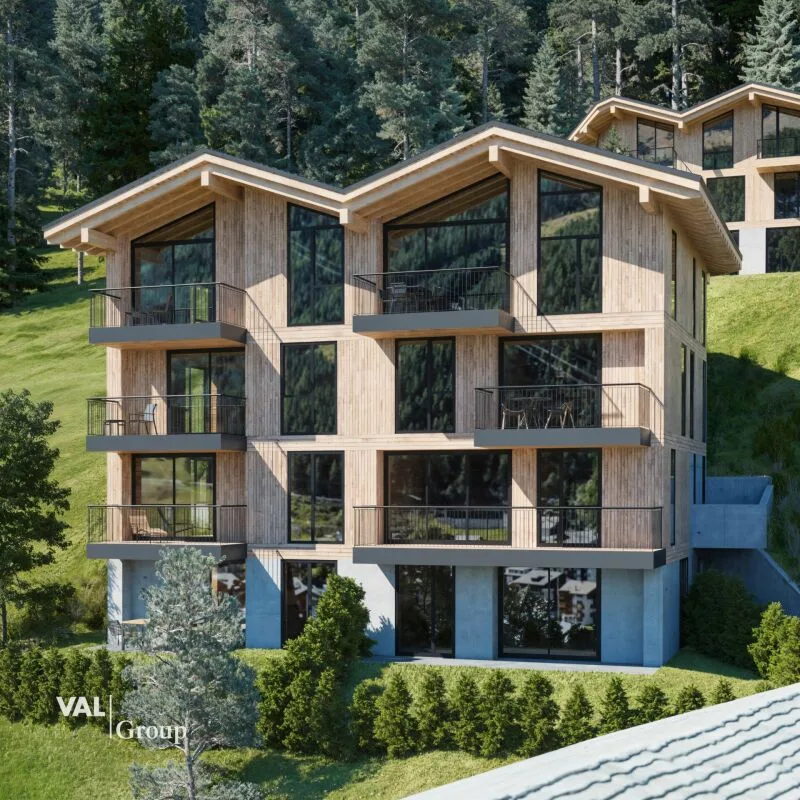 Residenz Le Roc: Luxuriöse Wohnungen mit 5-Sterne-Komfort und Bergpanorama