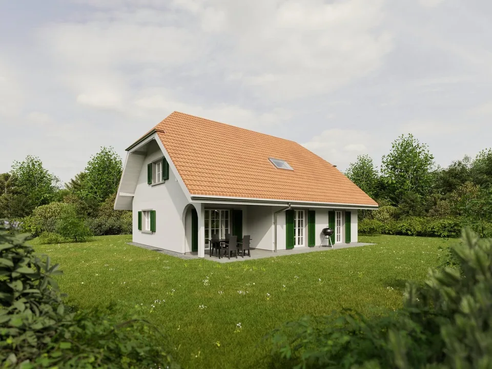 5.5-Zimmer-Einfamilienhaus, Neubau 2027, grosser Garten, Limpach