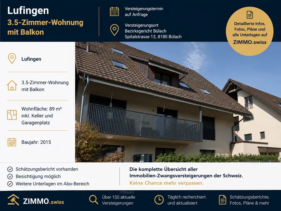 3.5-Zimmer-Wohnung mit Balkon