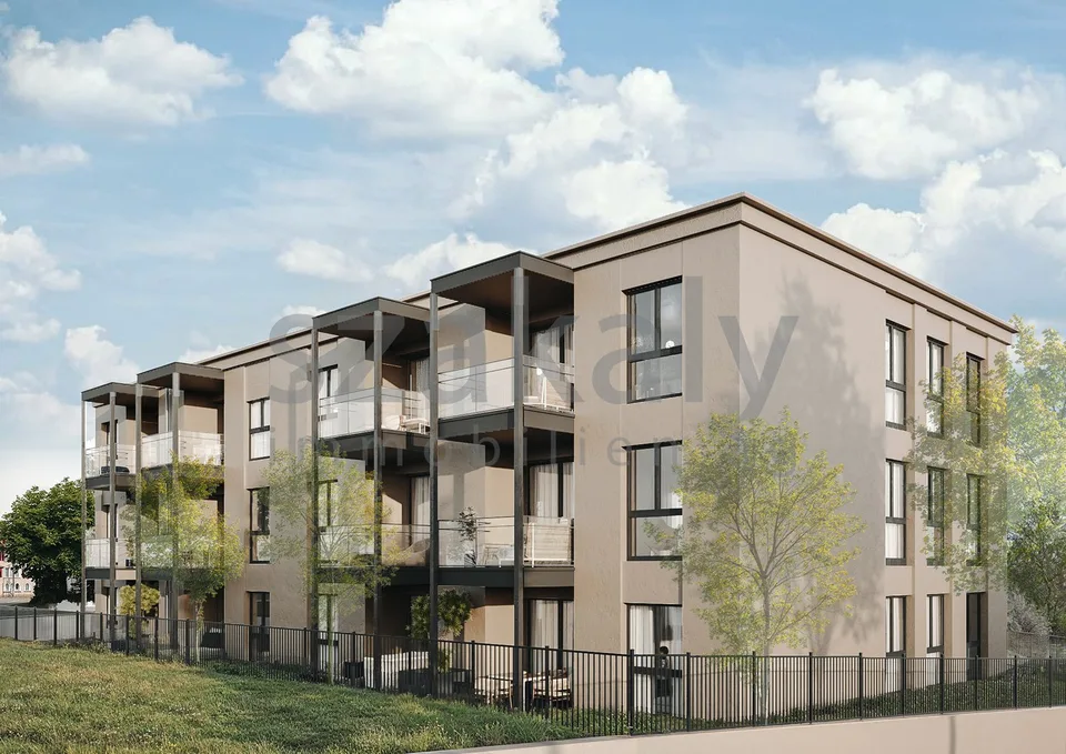 Nouvelle construction de maison multifamiliale avec bâtiment de bureaux rénové au centre de Täuffelen