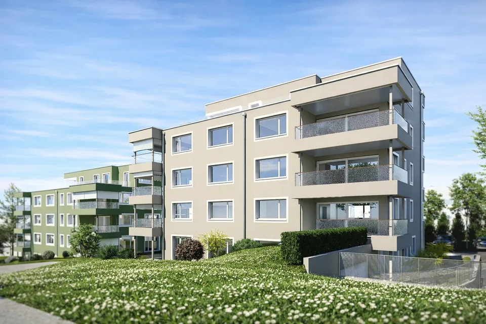 Appartamento moderno di 3,5 locali con balcone e vista splendida a Menziken