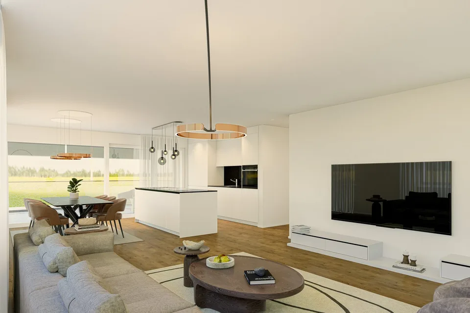Appartamento moderno di 3,5 locali con balcone e vista splendida a Menziken