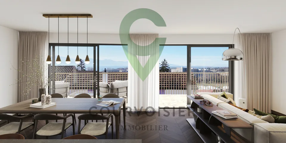 5,5pcs de standing avec vue idéalement situé aux portes de Lausanne