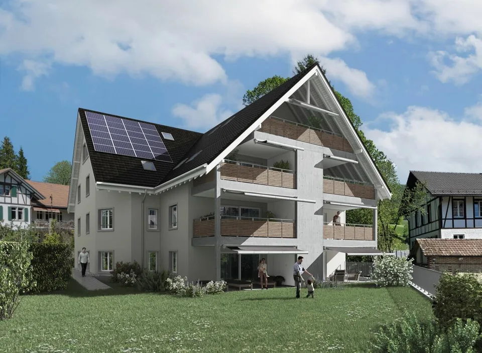 Neubauprojekt «Zum Ghöch», 4.5-Zimmerwohnung mit gedecktem Balkon