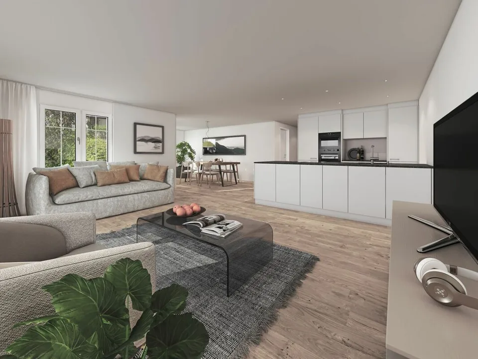 Projet de construction neuve "Zum Ghöch", appartement 4,5 pièces avec balcon couvert