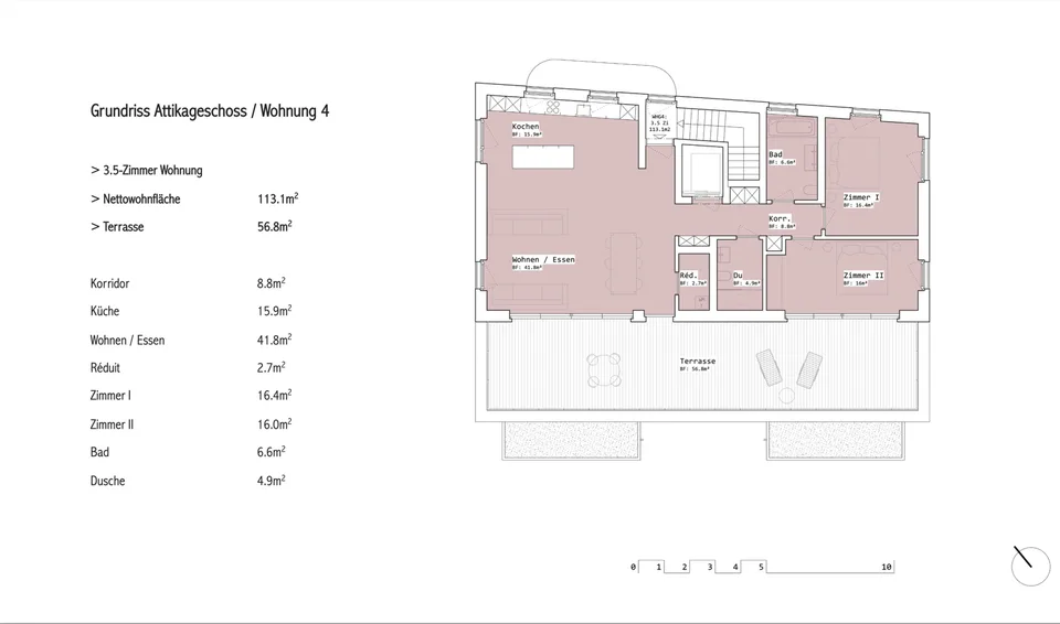 Neubau am Starenweg: Wunderbare 3½-Zi.-Attikawohnung in Zollikofen zu verkaufen