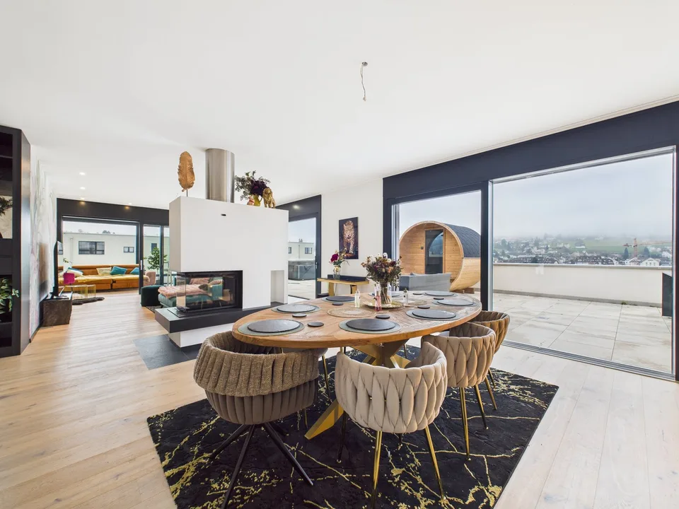 Lumière. Air. Luxe. – Appartement d'attique exclusif 5.5 pièces avec Jacuzzi & serre – photo 17 sur 22