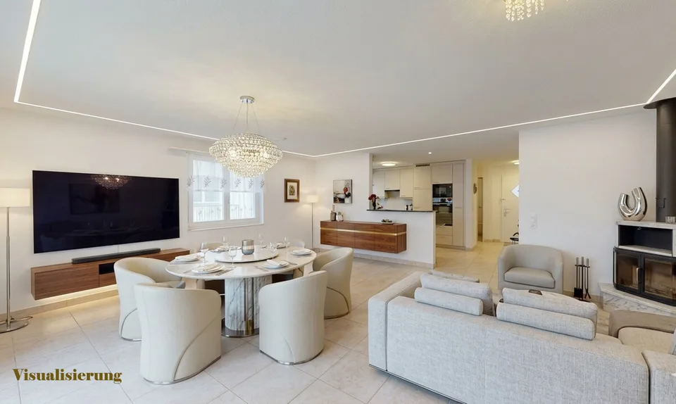 Maisonette exclusive de 5,5 pièces avec jardin