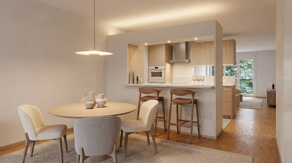 Geräumige 5.5-Zimmer-Wohnung in Triplex im Herzen von Chavornay