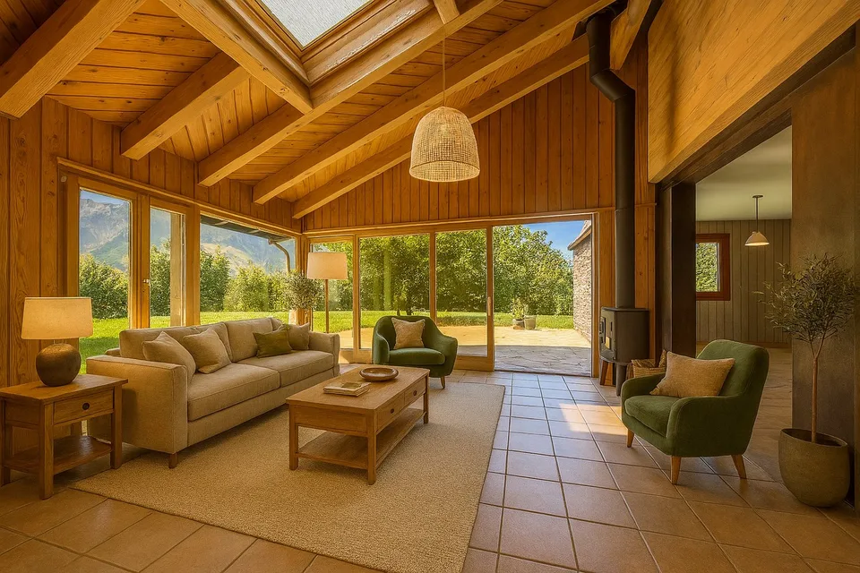 Villa avec espace wellness au milieu des abricotiers