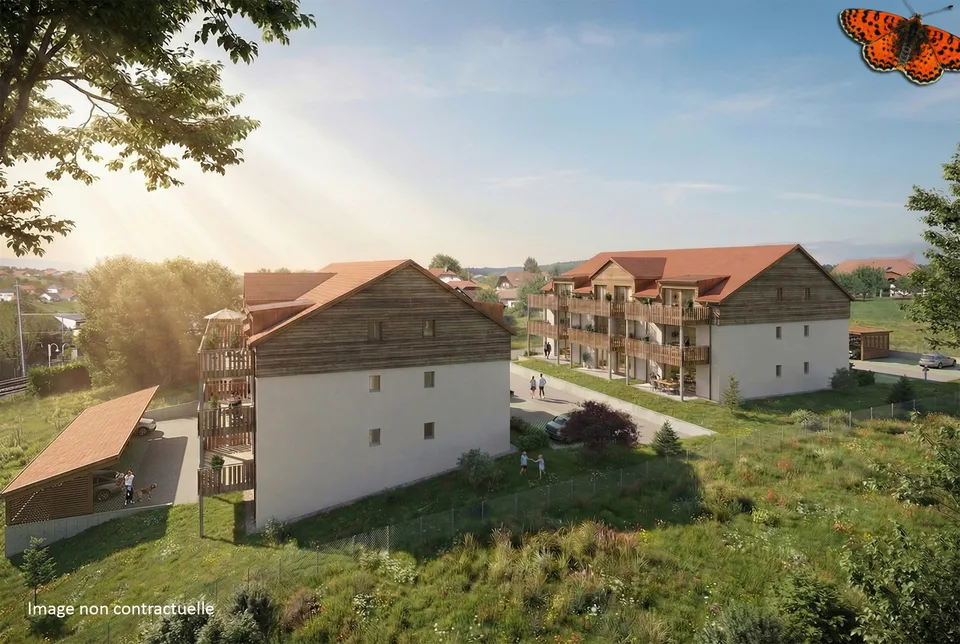 Bell'appartamento di 3½ locali con grande terrazza e giardino privato con vista sulle Préalpes
