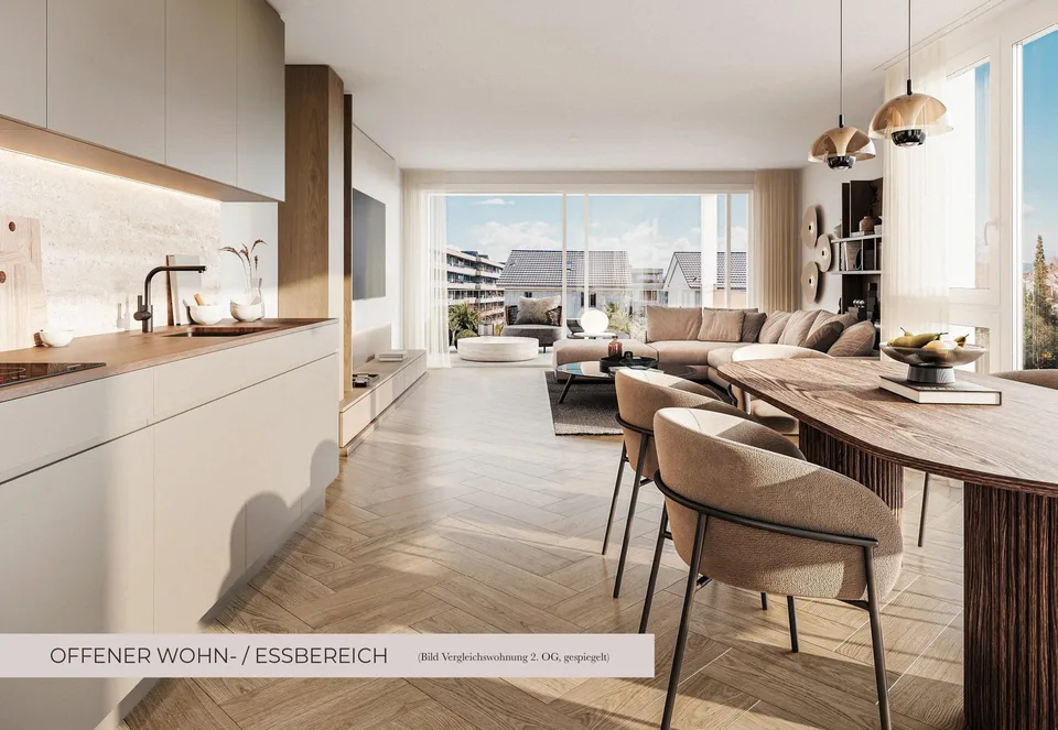 3.5‑Zimmer‑Gartenwohnung mit 43m² Garten & 2 Sitzplätzen – Neubau in Allschwil