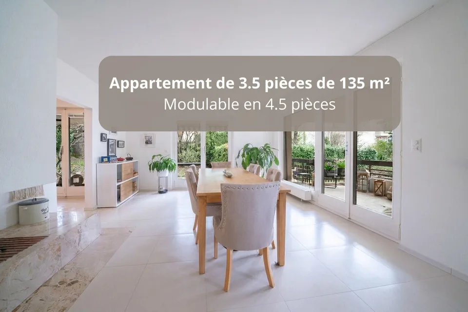 Appartement de 3.5 pièces de 135 m2 avec jardin