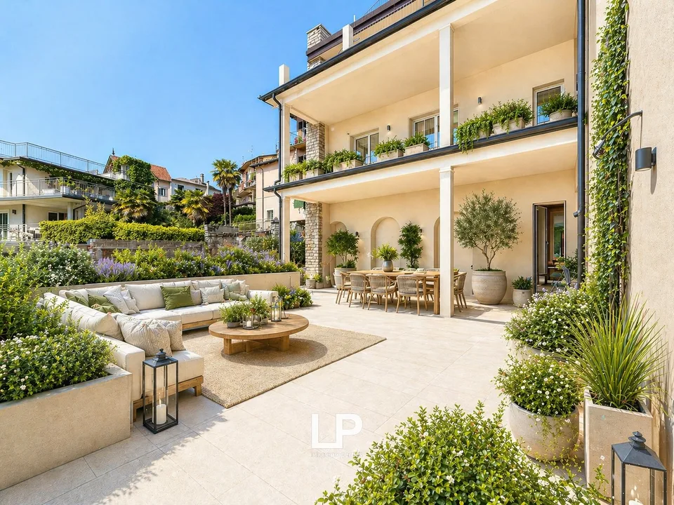 Appartement avec grande terrasse et vue sur le lac
