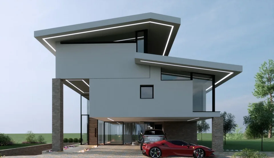 Villa moderne avec un design unique et inobtenable !