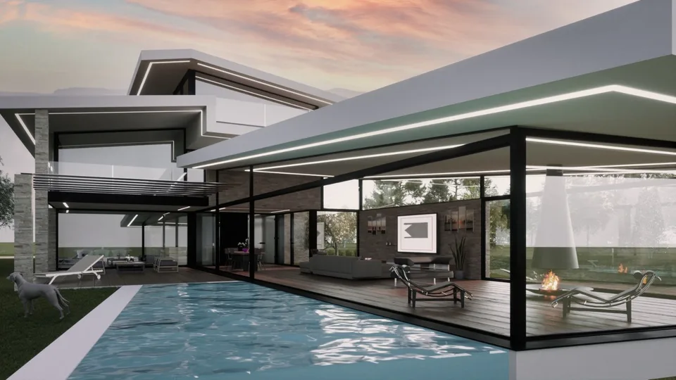 Villa moderne avec un design unique et inobtenable !