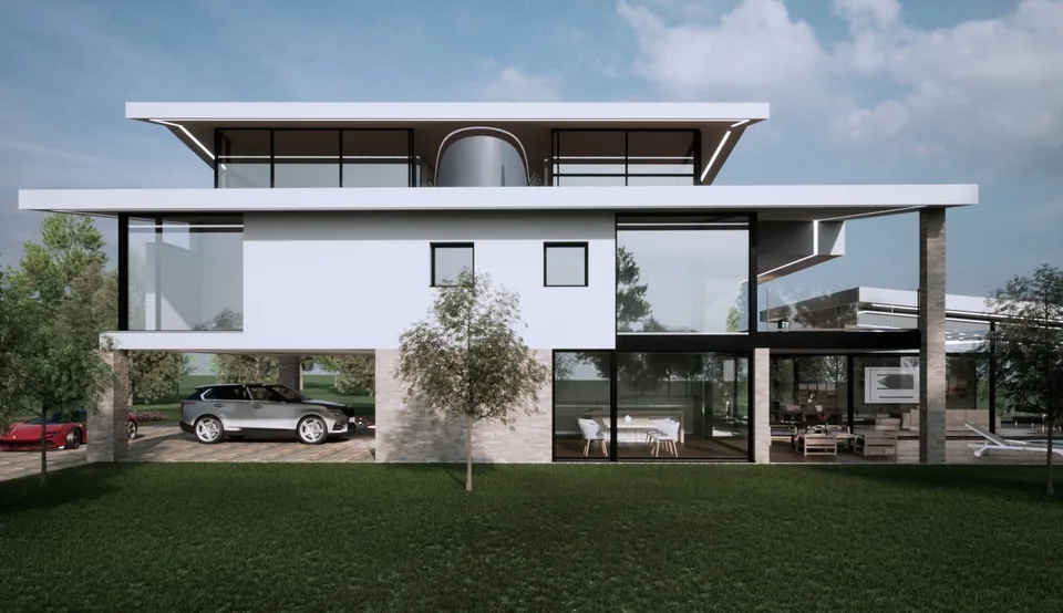 Villa moderne avec un design unique et inobtenable !